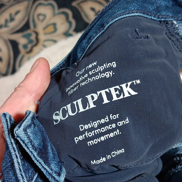 Athleta sculptek dark wash skinny jeans womens sz 2 - Picture 8 of 10